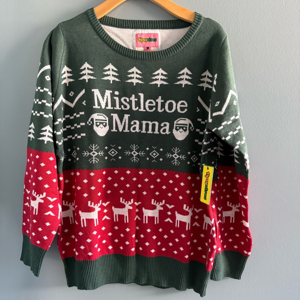 Tipsy Elves Daddy’s Home 2 Mistletoe Mama Sweater